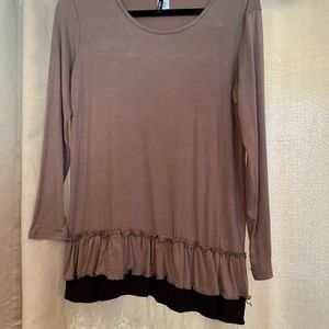 Long Sleeve layered Top/Tunic LN Large